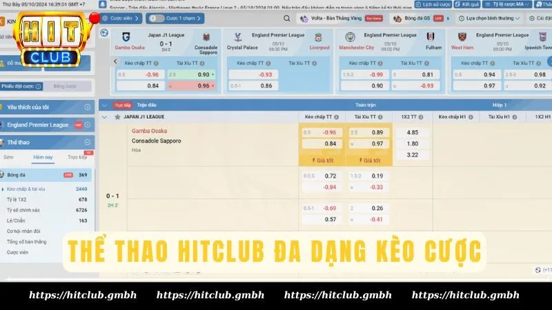 Cá cược thể thao Hitclub đa dạng kèo cược Cá cược thể thao Hitclub đa dạng kèo cược